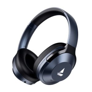 boAt NIRVANAA 751ANC Hybrid Active Noise Cancelling Over-Ear Headphones with Up to 65H Playtime, ASAP™ Charge, Ambient Sound Mode, Immersive Sound, Dual Compatibility, Carry Pouch(Bold Blue)
