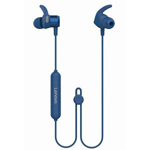 Lenovo HE16 Wireless In Ear Earphones Headphones Bluetooth 5.0 with Mic With Extra Bass Rated IPX5 Waterproof and Sweatproof (Blue)