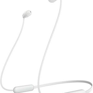 Sony WI-C200 Wireless Headphones with 15 Hrs Battery Life, Quick Charge, Magnetic Earbuds for Tangle Free Carrying, BT ver 5.0,Work from home, In-Ear Bluetooth Headset with mic for phone calls (White)