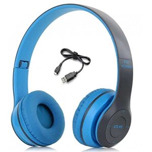 WORRICOW Wireless Headphones,Lightweight and Comfortable, Noise Cancelling, Foldable Headsets,3 D Sound, Headphones for Trave/Work/Home.