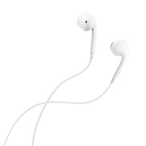 Lava Elements E4 Wired in Ear Earphones with Mic and Clear Sound, White