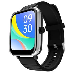 Zebronics DRIP Smart Watch with Bluetooth Calling, 4.3cm (1.69"), 10 built-in & 100+ Watch Faces, 100+ Sport Modes, 4 built-in Games, Voice Assistant, 8 Menu UI, Fitness Health & Sleep Tracker (Black)