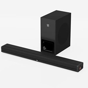 GOVO GOSURROUND 620 100 Watt 2.1 Channel with HDMI, Optical & LED Display Wireless Bluetooth Soundbar (Platinum Black)