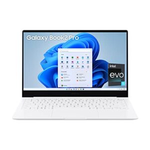 Samsung Galaxy Book2 Pro Intel 12th Gen i5 EvoTM 33.78cm (13.3") AMOLED Thin & Light Laptop (16 GB/512 GB SSD/Windows 11/MS Office/Backlit KB/Fingerprint Sensor/Silver/0.87Kg), NP930XED-KB3IN