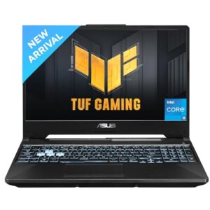 ASUS TUF Gaming F15 - AI Powered Gaming Laptop, Intel Core i5-11400H 11th Gen, 15.6-inch (39.62 cm) FHD 144Hz, (8GB/512GB SSD/4GB NVIDIA RTX 2050/Win 11/ RGB Backlit/Black/2.30 kg),FX506HF-HN024W
