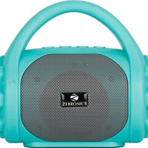 Zebronics Zeb-County Wireless Bluetooth Portable Speaker with Supporting Carry Handle, USB, SD Card, AUX, FM & Call Function (Sea Green)