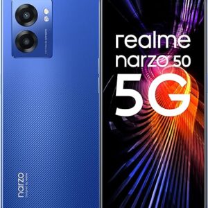 realme narzo 50 5G (Hyper Blue, 6GB RAM+128GB Storage) Dimensity 810 5G Processor | 48MP Ultra HD Camera