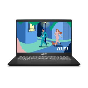 MSI Modern 14, Intel 11th Gen. i5-1155G7, 35CM FHD 60Hz Laptop (8GB/512GB NVMe SSD/Windows 11 Home/Iris Xe Graphics/Classic Black/1.4Kg), C11M-030IN