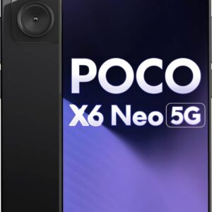 POCO X6 Neo 5G (Astral Black, 8GB RAM, 128GB Storage) | Dimensity 6080 Processor | 5000 mAh Battery + 33W Fast Charging | 108MP + 2MP Rear Camera & 16MP Front Camera
