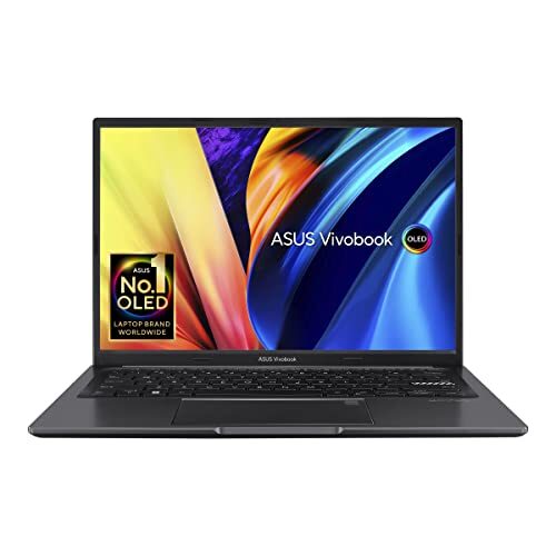 ASUS Vivobook 14 OLED,12th Gen Intel Core i5-1235U,14″(35.56 cms) 2.8K OLED 16:10 90Hz,Thin Laptop(16GB/512GB SSD/Windows 11 Home/Office 2021/Alexa/Backlit KB/Fingerprint/Black/1.6 kg),X1405ZA-KM511WS