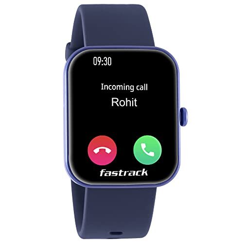 Fastrack New Reflex Hello|BT Calling|1.69” HD Display|50+ Sports Modes|100+ Watchfaces|Game|BP Monitor|24×7 HRM| SpO2|Sleep Monitor|Custom Watchface|5 Day* Battery|Camera & Music Control|IP68