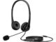 HP Stereo 3.5mm Headset G2 with Mic, Vegan Leather earcups, Flexible Boom mic, in-line Volume Control and Mute Button, (428H6AA), Black