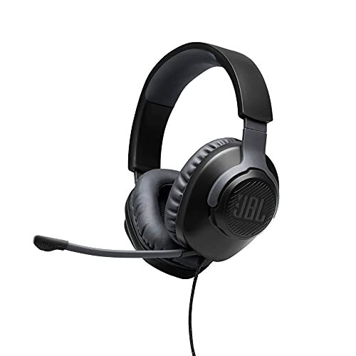JBL Free WFH, Wired Over Ear Headset with Detachable Directional Mic, Headphones for Work from Home, Conference Calls, Online Learning & Teaching, Compatible with Universal Chat Apps (Black)
