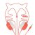 MINISO Cat Ear Headphones Comfortable Headphone for Android and iOS Mobile Phones, Computers, Laptops, Music Player,Red