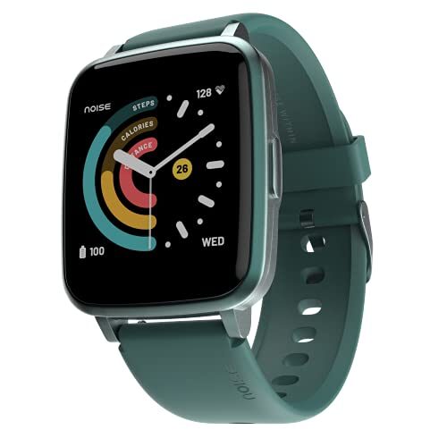 Noise ColorFit Pulse Smartwatch with 1.4″ Full Touch HD Display, SpO2, Heart Rate, Sleep Monitors & 10-Day Battery – Teal Green