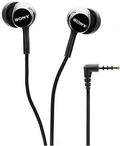 Sony MDR-EX150AP Wired In Ear Headphone with Mic (Black)
