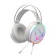Zebronics Zeb-Blitz USB Gaming Headphone with Dolby Atmos, RGB LED, Windows Software, Simulated 7.1 Surround Sound, 2.4 Meter Braided Cable, Flexible mic, Padded Headband and Ear Cushions(White)